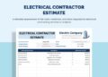 Electrician Estimate Template